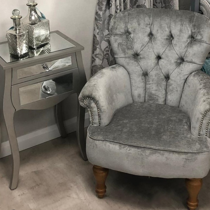 Killymoon Aimee Chair Grey Velvet